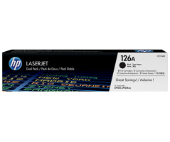 HP 126A Black Dual Pk LJ Toner Cartridge (CE310AD)