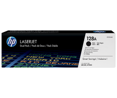 HP 128A Black Dual Pk LJ Toner Cartridge (CE320AD)