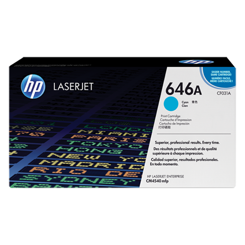 HP LaserJet CM4540 MFP Cyan Crtg (CF031A)