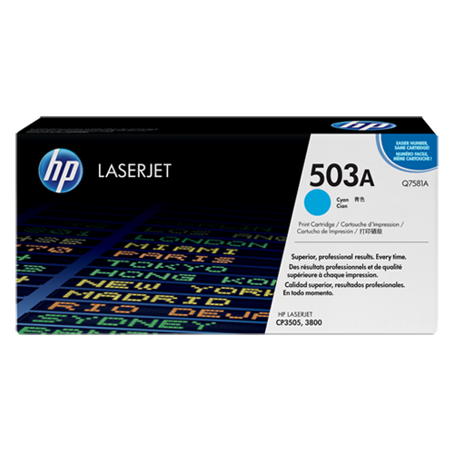 HP Color LaserJet 3505/3800 Cyan Crtg (Q7581A)