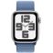 Apple Watch SE GPS 40mm Silver Aluminium Case with Winter Blue Sport Loop (MRE33SA/A)