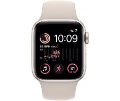 Apple Watch SE GPS + Cellular 40mm Starlight Aluminium Case with Starlight Sport Band (MRG13SA/A)