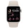 Apple Watch SE GPS + Cellular 44mm Starlight Aluminium Case with Starlight Sport Band (MRGU3SA/A)