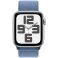 Apple Watch SE GPS + Cellular 44mm Silver Aluminium Case with Winter Blue Sport Loop (MRHM3SA/A)