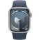 Apple Watch Series 9 GPS + Cellular 41mm Silver Aluminium Case with Storm Blue (MRHV3SA/A)