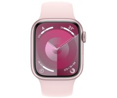 Apple Watch Series 9 GPS 41mm Pink Aluminium Case with Light Pink Sport Band (MR933SA/A)