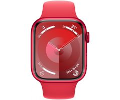 Apple Watch Series 9 GPS 41mm RED Aluminium Case with RED Sport Band (MRXG3SA/A)