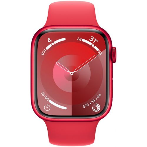 Apple Watch Series 9 GPS 41mm RED Aluminium Case with RED Sport Band (MRXG3SA/A)