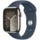 Apple Watch Series 9 GPS + Cellular 41mm Silver Stainless Steel Case with Storm Blue (MRJ23SA/A)