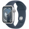 Apple Watch Series 9 GPS 41mm Silver Aluminium Case with Storm Blue Sport Band (MR913SA/A)