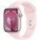 Apple Watch Series 9 GPS 41mm Pink Aluminium Case with Light Pink Sport Band (MR943SA/A)