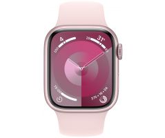 Apple Watch Series 9 GPS 41mm Pink Aluminium Case with Light Pink Sport Band (MR943SA/A)