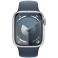 Apple Watch Series 9 GPS + Cellular 41mm Silver Aluminium Case with Storm Blue (MRHW3SA/A)