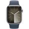 Apple Watch Series 9 GPS + Cellular 41mm Silver Stainless Steel Case with Storm Blue (MRJ33SA/A)