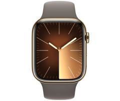 Apple Watch Series 9 GPS + Cellular 41mm Gold Stainless Steel Case with Clay Sport Band (MRJ63SA/A)