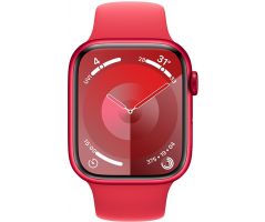 Apple Watch Series 9 GPS 41mm RED Aluminium Case with RED Sport Band (MRXH3SA/A)