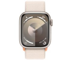 Apple Watch Series 9 GPS 41mm Starlight Aluminium Case with Starlight Sport Loop (MR8V3SA/A)