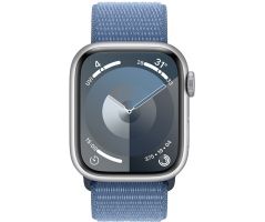 Apple Watch Series 9 GPS + Cellular 41mm Silver Aluminium Case with Winter Blue (MRHX3SA/A)