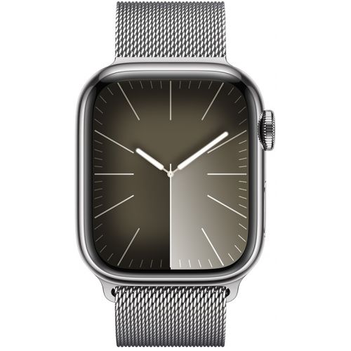 Apple Watch Series 9 GPS + Cellular 41mm Silver Stainless Steel Case with Silver (MRJ43SA/A)