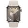 Apple Watch Series 9 GPS 45mm Starlight Aluminium Case with Starlight Sport Band (MR963SA/A)