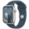 Apple Watch Series 9 GPS 45mm Silver Aluminium Case with Storm Blue Sport Band (MR9D3SA/A)