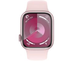 Apple Watch Series 9 GPS 45mm Pink Aluminium Case with Light Pink Sport Band (MR9G3SA/A)