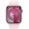 Apple Watch Series 9 GPS + Cellular 45mm Pink Aluminium Case with Light Pink Sport Band (MRMK3SA/A)