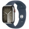 Apple Watch Series 9 GPS + Cellular 45mm Silver Stainless Steel Case with Storm Blue (MRMN3SA/A)