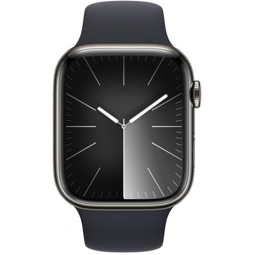 Apple Watch Series 9 GPS + Cellular 45mm Graphite Stainless Steel Case with Midnight (MRMV3SA/A)