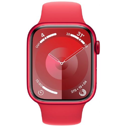 Apple Watch Series 9 GPS 45mm RED Aluminium Case with RED Sport Band (MRXJ3SA/A)