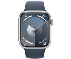 Apple Watch Series 9 GPS + Cellular 45mm Silver Aluminium Case with Storm Blue (MRMH3SA/A)