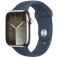 Apple Watch Series 9 GPS + Cellular 45mm Silver Stainless Steel Case with Storm Blue (MRMP3SA/A)