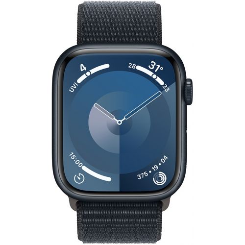 Apple Watch Series 9 GPS 45mm Midnight Aluminium Case with Midnight Sport Loop (MR9C3SA/A)