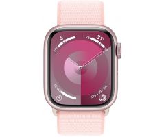 Apple Watch Series 9 GPS 45mm Pink Aluminium Case with Light Pink Sport Loop (MR9J3SA/A)