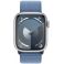 Apple Watch Series 9 GPS + Cellular 45mm Silver Aluminium Case with Winter Blue (MRMJ3SA/A)