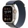 Apple Watch Ultra 2 GPS + Cellular 49mm Titanium Case with Blue Alpine Loop - Small (MREK3TH/A)