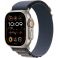 Apple Watch Ultra 2 GPS + Cellular 49mm Titanium Case with Blue Alpine Loop - Medium (MREP3TH/A)