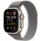 Apple Watch Ultra 2 GPS + Cellular 49mm Titanium Case with Green Grey Trail Loop - M/L (MRF43TH/A)