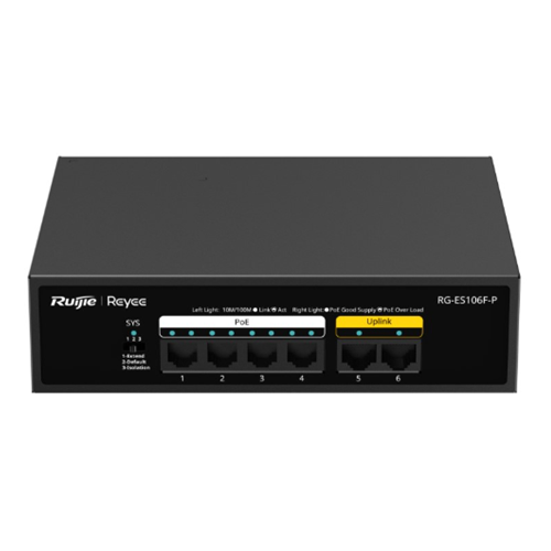 Switches Reyee Unmanaged (RG-ES106F-P) Switches Reyee Unmanaged (RG-ES106F-P)