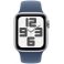 Apple Watch SE GPS 40mm Silver Aluminium Case with Denim Sport Band (MXED3SA/A)