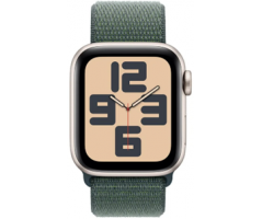 Apple Watch SE GPS 40mm Starlight Aluminium Case with Lake Green Sport Loop (MXEH3SA/A)