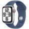 Apple Watch SE GPS + Cellular 40mm Silver Aluminium Case with Denim Sport Band (MXGF3SA/A)