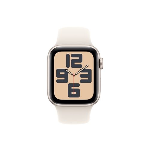 Apple Watch SE GPS + Cellular 40mm Starlight Aluminium Case with Starlight Sport Band (MXGK3SA/A)