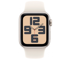 Apple Watch SE GPS + Cellular 40mm Starlight Aluminium Case with Starlight Sport Band (MXGJ3SA/A)