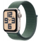 Apple Watch SE GPS + Cellular 40mm Starlight Aluminium Case with Lake Green Sport Loop (MXGH3SA/A)