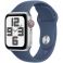 Apple Watch SE GPS + Cellular 40mm Silver Aluminium Case with Denim Sport Band (MXGG3SA/A)