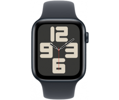 Apple Watch SE GPS 44mm Midnight Aluminium Case with Midnight Sport Band (MXEK3SA/A)