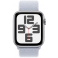 Apple Watch SE GPS 44mm Silver Aluminium Case with Blue Cloud Sport Loop (MXET3SA/A)