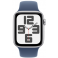 Apple Watch SE GPS 44mm Silver Aluminium Case with Denim Sport Band (MXER3SA/A)