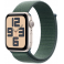 Apple Watch SE GPS 44mm Starlight Aluminium Case with Lake Green Sport Loop (MXEW3SA/A)